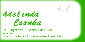 adelinda csonka business card